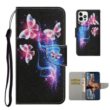 Wonderland iPhone 13 Pro flip case - Pink Butterfly