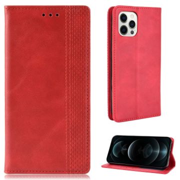 Bofink Vintage iPhone 13 Pro leather case - Red