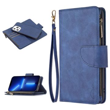 Premium Wallet iPhone 13 Pro flip case - Blue