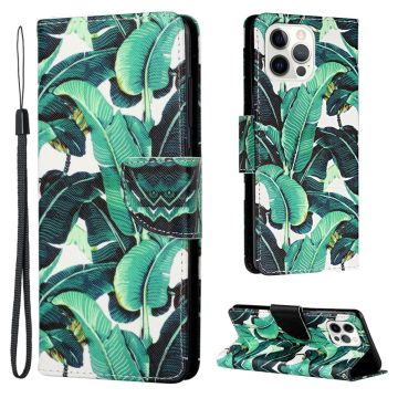 Wonderland iPhone 13 Pro flip case - Banana Leaves