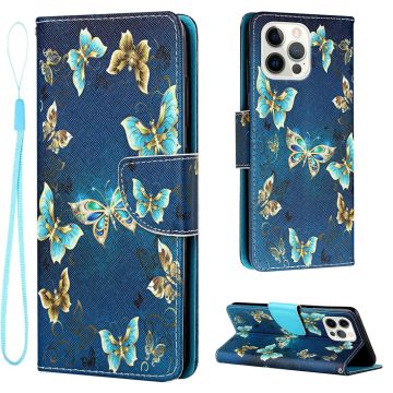 Wonderland iPhone 13 Pro flip case - Jewelry Butterflies