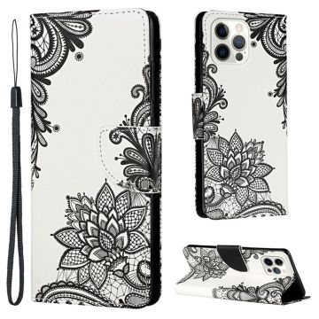 Wonderland iPhone 13 Pro flip case - Lace Flower