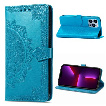 Mandala iPhone 13 Pro Flip case - Blue