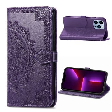 Mandala iPhone 13 Pro Flip case - Purple