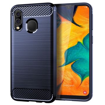 Carbon Flex case - Samsung Galaxy A40 - Blue