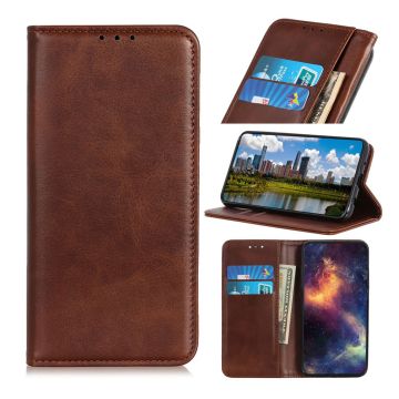 Samsung Galaxy A40 split leather case - Coffee