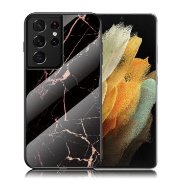 Fantasy Marble Samsung Galaxy S21 Ultra cover - Black
