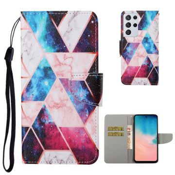 Wonderland Samsung Galaxy S21 Ultra flip case - Nebula