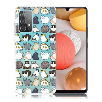 Deco Samsung Galaxy A52 5G case - Cute Cats