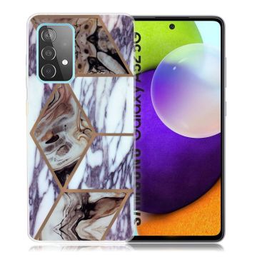 Marble Samsung Galaxy A52 5G case - Blue and Brown Marble