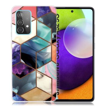 Marble Samsung Galaxy A52 5G case - Colorful Cube Tile