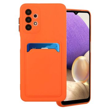 Card holder cover for Samsung Galaxy A52 5G - Orange