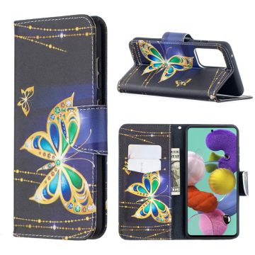 Wonderland Samsung Galaxy A52 5G flip case - Gold Butterfly