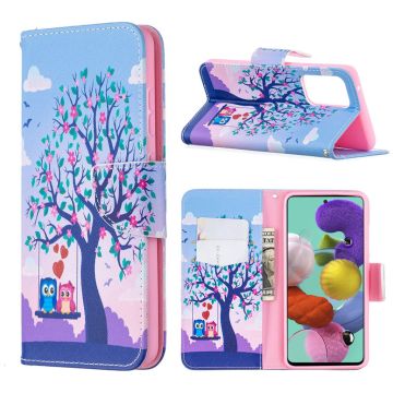 Wonderland Samsung Galaxy A52 5G flip case - Couple Owls and Tree