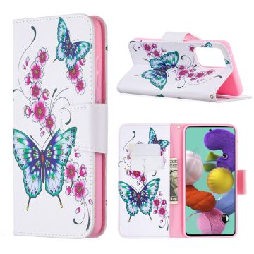 Wonderland Samsung Galaxy A52 5G flip case - Flowers and Butterflies