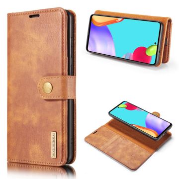 DG.MING Samsung Galaxy A52 5G 2-in-1 Wallet Case - Brown