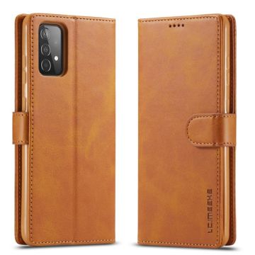 LC.IMEEKE Samsung Galaxy A52 5G Flip Case - Brown