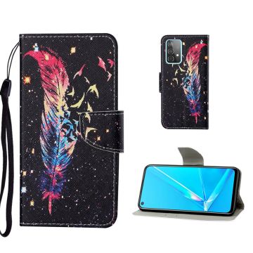 Wonderland Samsung Galaxy A52 5G flip case - Chromatic Feather