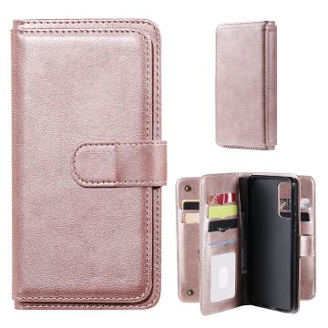 10-slot wallet case for Samsung Galaxy A52 5G - Pink