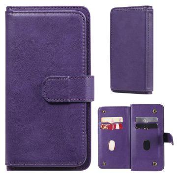 10-slot wallet case for Samsung Galaxy A82 5G - Purple