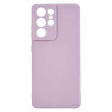 Beveled anti-drop rubberized cover for Samsung Galaxy S21 Ultra 5G - Light Purple