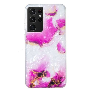 Marble Samsung Galaxy S21 Ultra 5G case - Red Marble