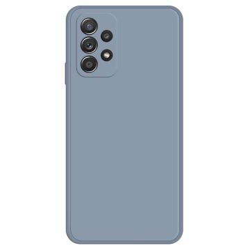 Beveled anti-drop rubberized cover for Samsung Galaxy A52s 5G / A52 5G / A52 - Grey Blue