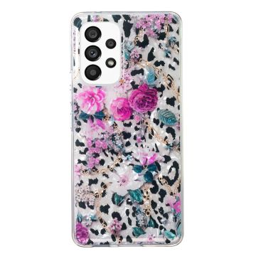 Marble Samsung Galaxy A52s 5G / A52 5G / A52 case - Leopard and Flower