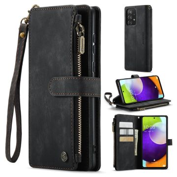 CaseMe zipper-wallet phone case for Samsung Galaxy A52s 5G / A52 5G / A52 - Black