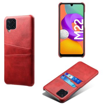 Dual Card case - Samsung Galaxy M22 / M32 / F22 - Red