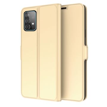 Smooth and thin premium PU leather case for Samsung Galaxy A23 5G - Gold