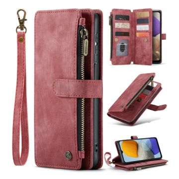 CaseMe zipper-wallet phone case for Samsung Galaxy A23 5G / A23 / M23 / F23 - Red