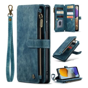 CaseMe zipper-wallet phone case for Samsung Galaxy A23 5G / A23 / M23 / F23 - Blue