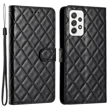 Functional rhombus wallet case for Samsung Galaxy A23 5G / A23