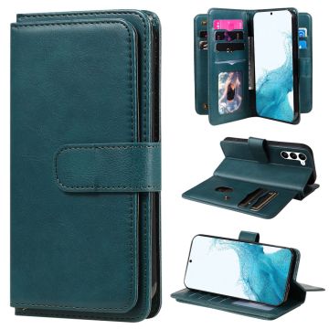10-slot wallet case for Samsung Galaxy S23 - Blackish Green