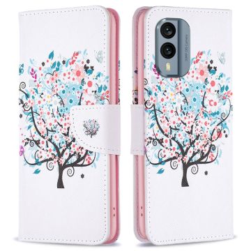 Wonderland Nokia X30 flip case - Flower Tree