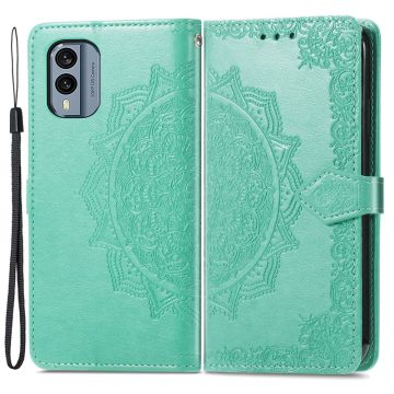 Mandala Nokia X30 Flip case - Green