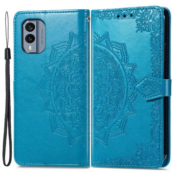 Mandala Nokia X30 Flip case - Blue