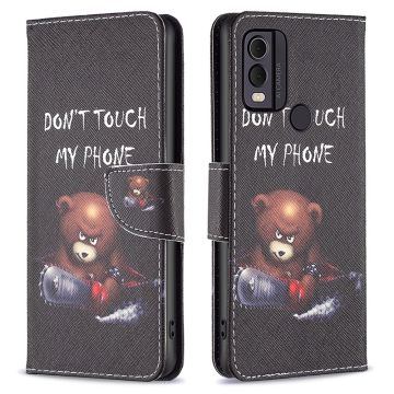 Wonderland Nokia C22 flip case - Bear