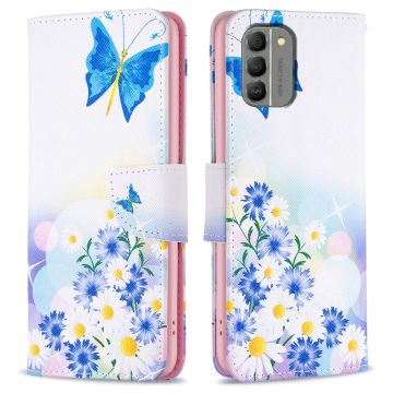 Wonderland Nokia G310 flip case - Butterfly and Flowers