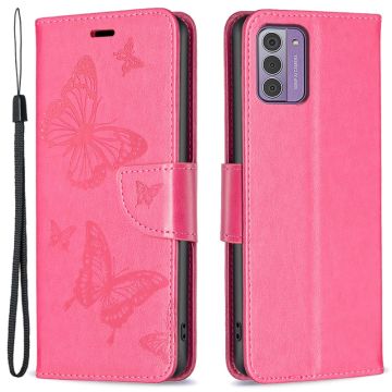 Butterfly Nokia G310 / G42 flip case - Rose