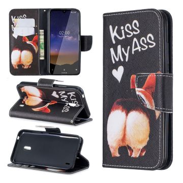 Wonderland Nokia 2.2 flip case - Kiss My Ass