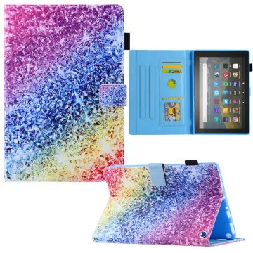 Amazon Fire Max 11 pattern leather case - Colorful Diamond