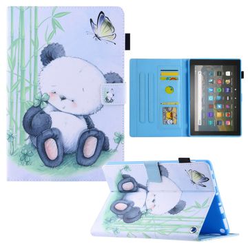 Amazon Fire Max 11 pattern leather case - Panda