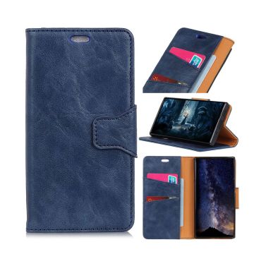 Crazy Horse Huawei P30 Lite split leather case - Blue