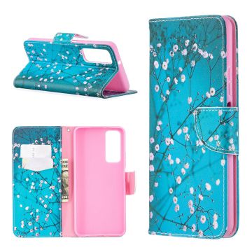 Wonderland Huawei Y7A / P Smart 2021 flip case - Plum Blossom