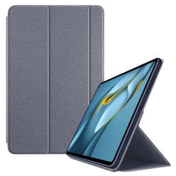 Tri-fold Leather Stand Case for Huawei MatePad Pro 10.8 (2021) - Grey