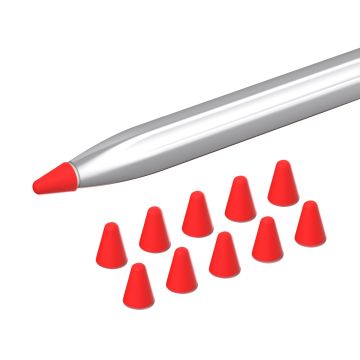 10 Pcs Huawei M-Pencil (2nd) silicone pen tip cover - Red