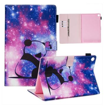 Huawei MediaPad M5 10 vivid pattern leather flip case - Panda