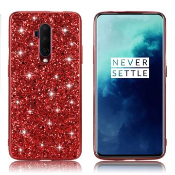 Glitter OnePlus 7T Pro case - Red